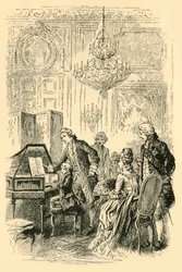 Vor dem Hof in Versailles gespielt, 1907