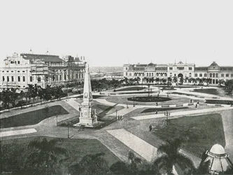 Plaza de la Victoria, Buenos Aires, Argentinien, 1895