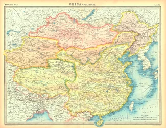 Politische Karte von China