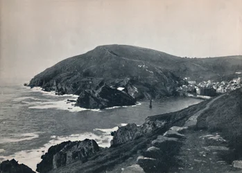 Polperro - Die Bucht und das Dorf, 1895