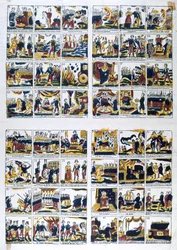 Beliebte spanische Ansicht über Napoleons Leben, 19. Jahrhundert