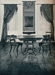Teil des Salons eines Hauses in Irvington, New York, erbaut um 1820, 1930
