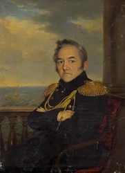 Porträt von Admiral Mikhail Lazarev 1788-1851, Mitte des 19. Jahrhunderts