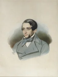 Porträt von Andrey Alexandrovich Krayevsky 1810-1889, frühe 1840er Jahre
