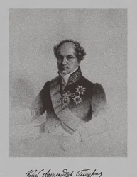 Porträt von Graf Alexander Nikolajewitsch Golizyn 1773-1844, um 1840