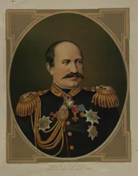 Porträt von Graf Nikolay Pavlovich Ignatyev 1832-1908, Ende des 19. - Anfang des 20. Jahrhunderts