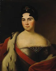 Porträt der Kaiserin Katharina I. 1684-1727, erstes Drittel des 18. Jahrhunderts
