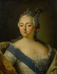 Porträt der Kaiserin Elisabeth von Russland 1709-1762