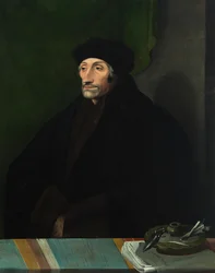 Porträt von Erasmus von Rotterdam 1467-1536, 16. Jahrhundert