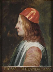 Porträt von Giovanni Pico della Mirandola, ca. 1660