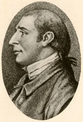 Porträt von Gouverneur Morris, mit glattem Haar und Zopf, ca. 1780, 1937