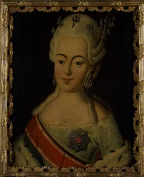 Porträt der Großherzogin Natalia Alexejewna von Russland 1755-1776, Prinzessin Wilhelmina Louisa von Hessen