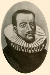 Porträt von Henry Hudson, englischer Navigator in Rüschenkragen, 1609, 1937