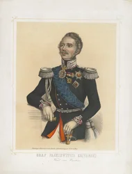 Porträt von Iwan Fjodorowitsch Paskevich, Graf von Erivan, Vizekönig des Königreichs Polen, 1850