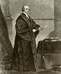 Porträt von John Jay in seiner Robe als erster Oberster Richter der Vereinigten Staaten, um 1780, 1937