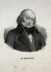Porträt von Pierre-Jean de Béranger 1780-1857