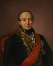 Porträt von Prinz Platon Alexandrowitsch Schirinski-Schichmatow, Mitte des 19. Jahrhunderts