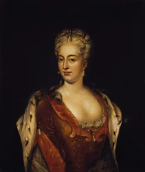 Porträt von Prinzessin Charlotte Christine von Braunschweig-Wolfenbüttel, Ehefrau von Zarewitsch Alexei von Russland