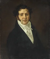 Porträt von Yuri Petrovich Lermontov 1787-1831, erstes Viertel des 19. Jahrhunderts