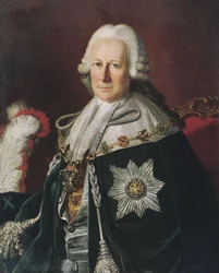 Porträt des Admirals Semyon Ivanovich Mordvinov 1701-1777 nach Carl Ludwig Christineck, 1771