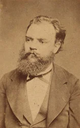 Porträt des Komponisten Antonin Dvorak 1841-1904, ca. 1880