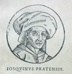 Porträt des Komponisten Josquin des Prez, um 1610