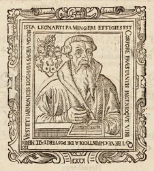 Porträt des Komponisten Leonhard Paminger 1495-1567, 1573