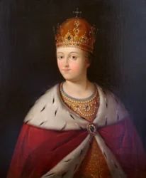 Porträt der Regentin Sofia Alexejewna
