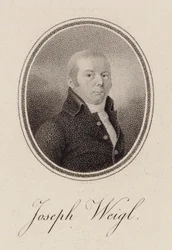 Porträt des Cellisten Joseph Franz Weigl 1740-1820, ca. 1785