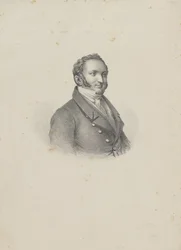 Porträt des Komponisten Gioachino Antonio Rossini