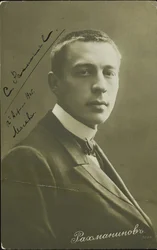 Porträt des Komponisten Sergei Rachmaninow 1873-1943, ca. 1905