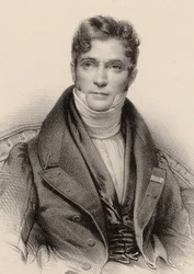 Porträt des Dirigenten und Komponisten Gaspare Spontini 1774-1851, ca. 1844
