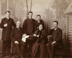 Porträt der Familie von Sophia Perovskaya, 1860er Jahre