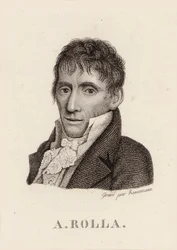 Porträt des Geigers und Komponisten Alessandro Rolla 1757-1841, 1790