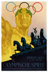 Plakat für die Olympischen Spiele 1936, Berlin, 1936