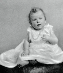 Prinzessin Elizabeth im Jahr 1926, als sie ein paar Monate alt war, 1937