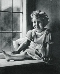 Prinzessin Margaret in St. Pauls Waldenbury, Hampshire, 1932
