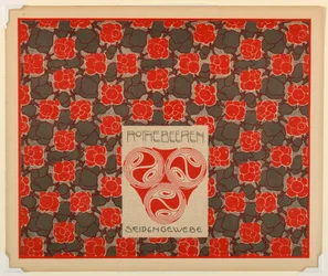 Druck, Rothebeeren Seiden Gewebe (Red Berries Silk Weaving), Tafel 21, in Die Quelle
