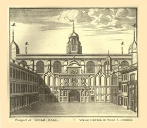 Aussicht auf die Londoner Guildhall, 1886