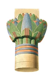 Ptolemäische Kapitelle, Edfu, Ägypten, 1928
