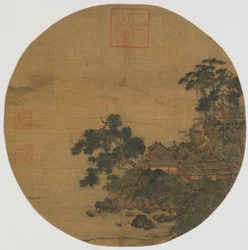 Reines Heiligtum mit Kieferntreppen