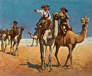 Verfolgung der Simon-Kupfer-Hottentotten in der Kalahari-Wüste, 16. März 1908