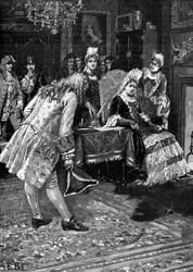 Königin Anne empfängt den Herzog von Marlborough, 19. Jahrhundert