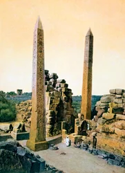 Obelisk der Königin Hatschepsut, Amun-Tempel, Karnak, Luxor, Ägypten, 20. Jahrhundert