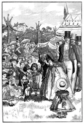 Königin Victoria und Prinz Albert bei einem Fest, Coburg, Deutschland, um 1840er Jahre, 1900