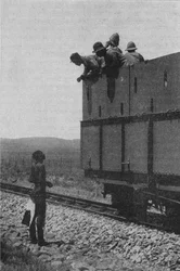 Befragung eines Zulu über den Aufenthaltsort der Buren, 1902