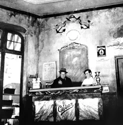 Raimu, französischer Schauspieler, in einer Aufführung von Marcel Pagnols Stück Cesar, um 1936-1946