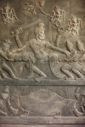 Ramayana-Skulptur, Siem Reap, Kambodscha