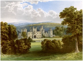 Ravensworth Castle, County Durham, Heim des Earl of Ravensworth, um 1880