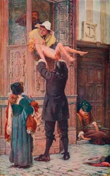 Reduziert von der Pest, London, 1665